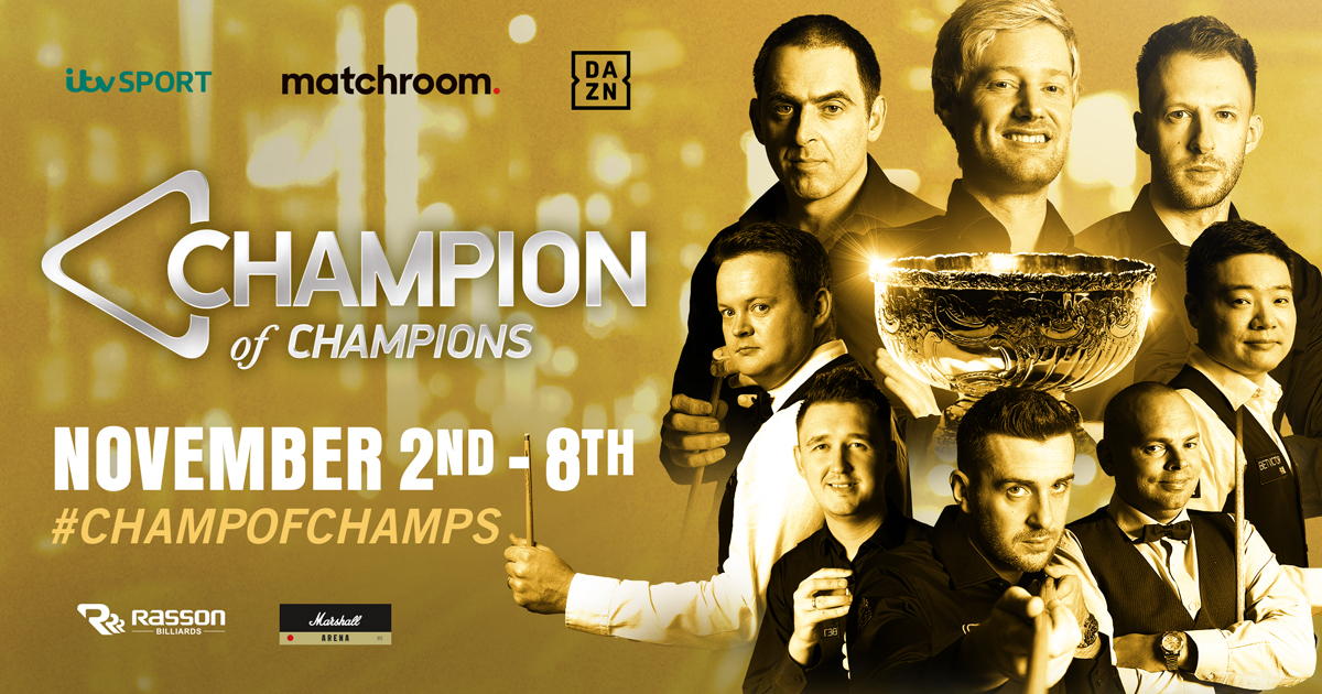 Champion of Champions Snooker live op Ziggo Sport! Snooker